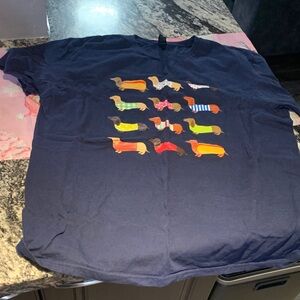 Gildan Navy Blue Graphic T-Shirt